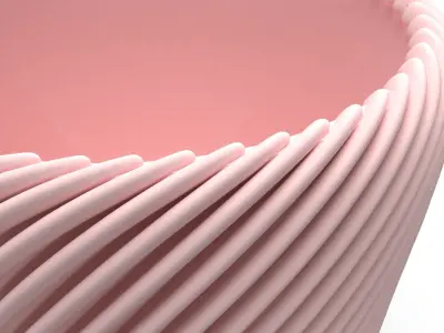 Detailed modern vase 3D model