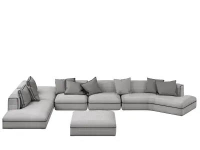 sofa frigerio cooper 3D model