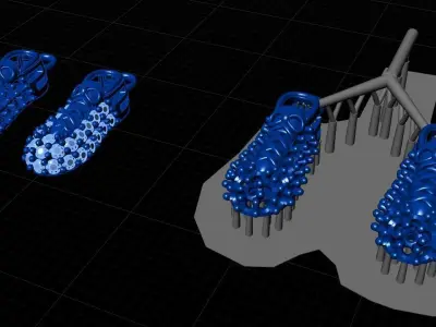 Football boots soccer shoes pendant 3D print model