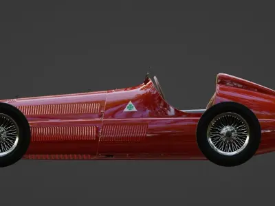 alfa romeo 158 alfetta Low-poly 3D model