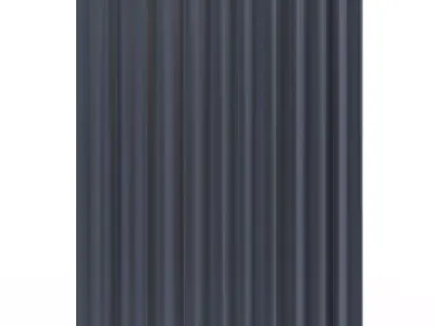 Cornice Classic Curtain 01 Chrome Low-poly 3D model