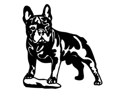 Bulldog Wall Decoration  3D print model