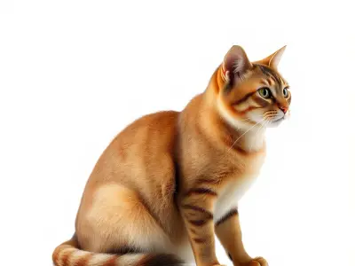 Realistic Domestic Cat 3D model pack Low-poly 3D model