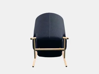 VEDBO High back armchair Low-poly 3D model