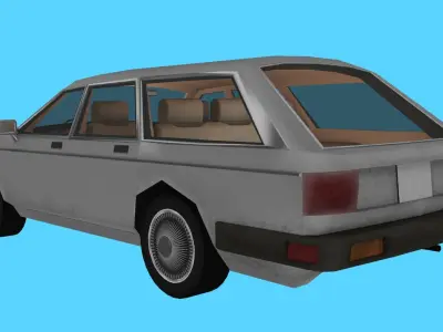 Jaguar xj6 Station Wagon Hatfeleds 3d model Low-poly 3D model
