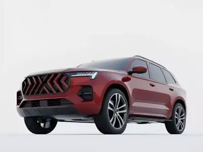 Modern SUV  Low-poly 3D model