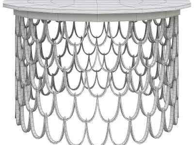 Side and coffee table 3d model collection  Low-poly 3D model