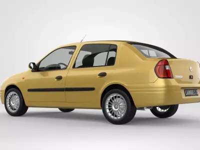 Renault Clio 2 Phase 1 Sedan 3D model