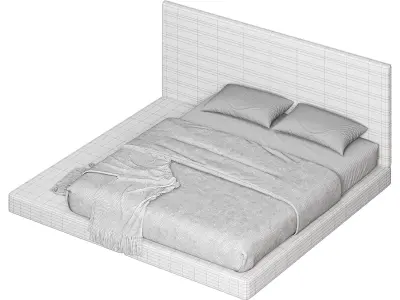 Pantelleria Bed Queen by HINTEX 3D model