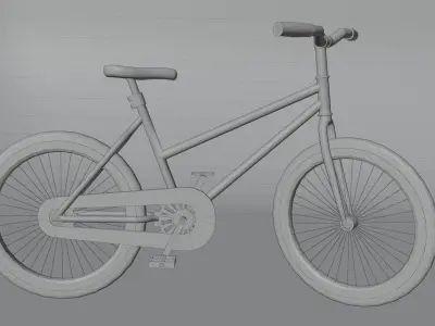 Gameready Low-poly Bike Free low-poly 3D model