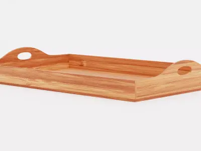 -Bamboo Tray V2- 3D model