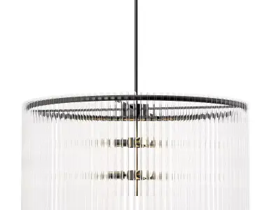 GLASS CICLES CHANDELIER 3D model