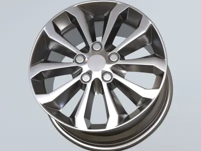 Car Rim Wheel  Low-poly 3D model
