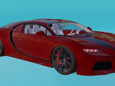 buggati chiron 3D model