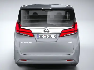 Toyota Alphard base 2023 3D model