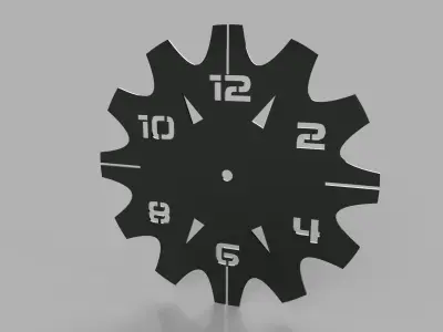 wall clock gear 3D print model