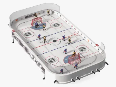 Stiga Stanley Cup Table Hockey Rigged 3D model