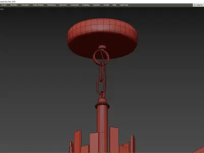 ANKE LUXURY BRASS CHANDELIER 3D model