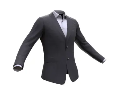 Business Jacket 34 - All MH Bodies - UE5 Skeletons - Rigged Low-poly 3D model