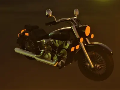 Honda Shadow 750 3D model