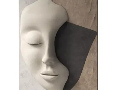 Decorative panel face 4 3D model