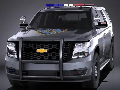 Chevrolet Tahoe PPV 2015 VRAY 3D model