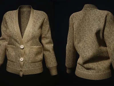 Sweater Marvelous Designer Material 3D model