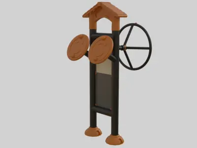 Playground Sport Equipment - 08 Low-poly 3D model