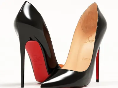 Christian Louboutin So Kate 120mm High Heels Low-poly 3D model