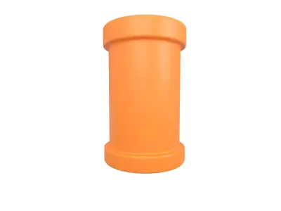 Pipe v6 005 Low-poly 3D model