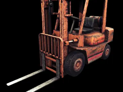 Forklift - PBR - Textured Low-poly 3D model