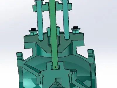 Stop valve 3D print model
