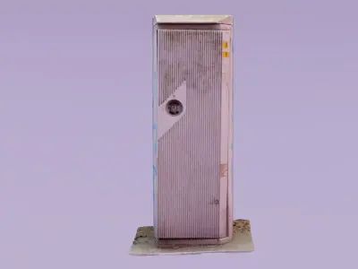 Ultra-realistic street telephone cabinet  3D model