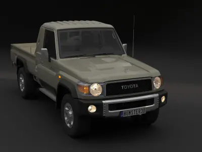 toyota land cruiser 3D model