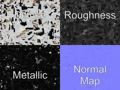 Mega Trimaran Yacht Ultra-Futuristic Model Pack Low-poly 3D model