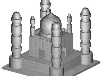 Ceramic Architecture Castle 3D model