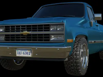 Chevrolet 3D car  Low-poly 3D model