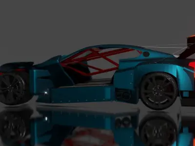 Drift car 3D print model