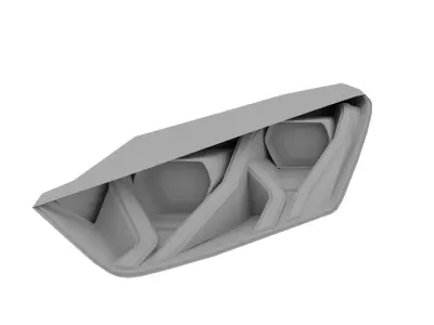 Headlights Rearlight Sport Car 02 3D print model