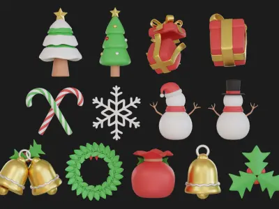Christmas Pack 3D model