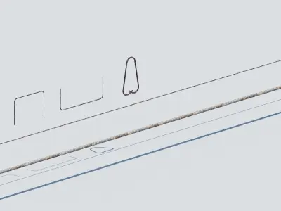 Concrete slabs Low-poly 3D model