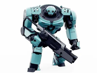 DOOM FIGHTER V-1  Rigged for Unreal Engine - Unity - MIXAMO 3D model
