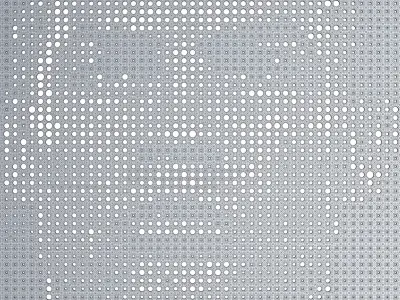 Perforated Panel - Cristiano Ronaldo Low-poly 3D model
