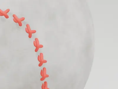 Base Ball for Sport Free low-poly 3D model