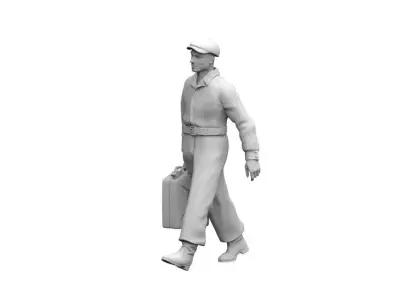 Gas Station Staff 3D print model