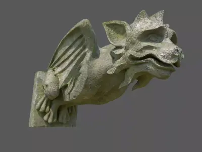 Gargoyle10 Low-poly 3D model