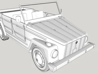 Volkswagen Safari or Thing PRINTABLE 3D print model
