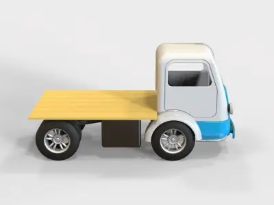 Old Truck Chassis  3D model