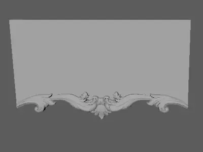 nightstand ornate bedside table 3D model