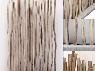 Planter fundament branch thick n2 3D model